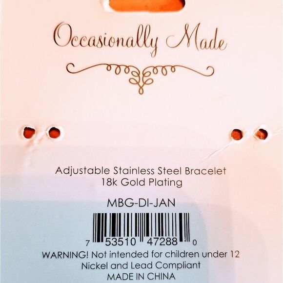 AUGUST Baby Soon To Be Mommy Due In Engraved Bracelet NEW - Picture 5 of 7